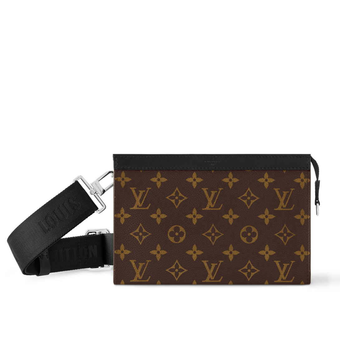 Gaston Wearable Wallet Monogram Macassar Canvas - Wallets and